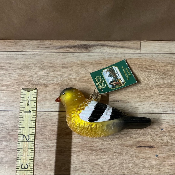 Old World Christmas American Goldfinch Tree Ornament Glass Decoration Bird Finch - Picture 6 of 9